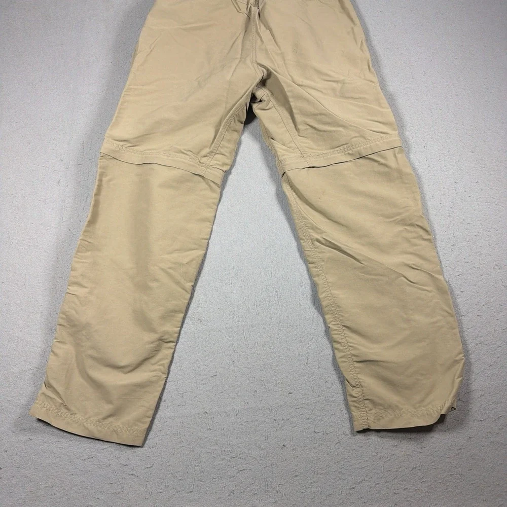 The North Face Convertible Hiking Pants Men 38 Regular Khaki‎ Zip Off Outdoor